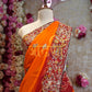 Rajasthani peela georgette saree with embroidery &  Shikvance work ##SR0144