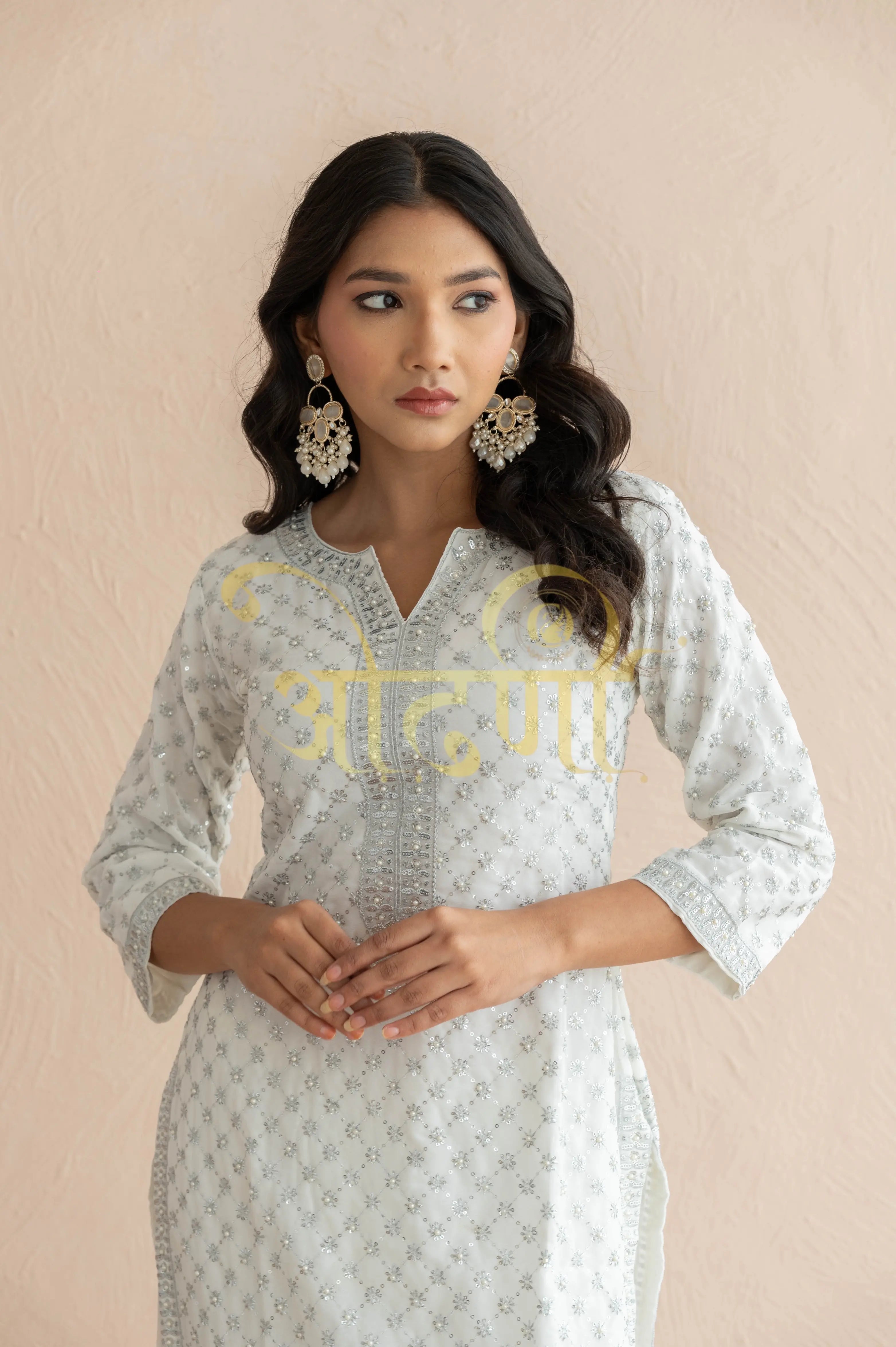 Chikankari 3-Piece Suit SUIT ON GEORGETTE FABRIC