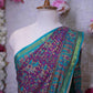 BANGALORE SILK SAREE WITH ZARRI BORDER WITH CULTURAL MOTIVE (WITH BLOUSE) ##SR602