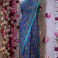 BANGALORE SILK SAREE WITH ZARRI BORDER WITH CULTURAL MOTIVE (WITH BLOUSE) ##SR602