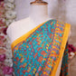 BANGALORE SILK SAREE WITH ZARRI BORDER WITH CULTURAL MOTIVE (WITH BLOUSE) ##SR602