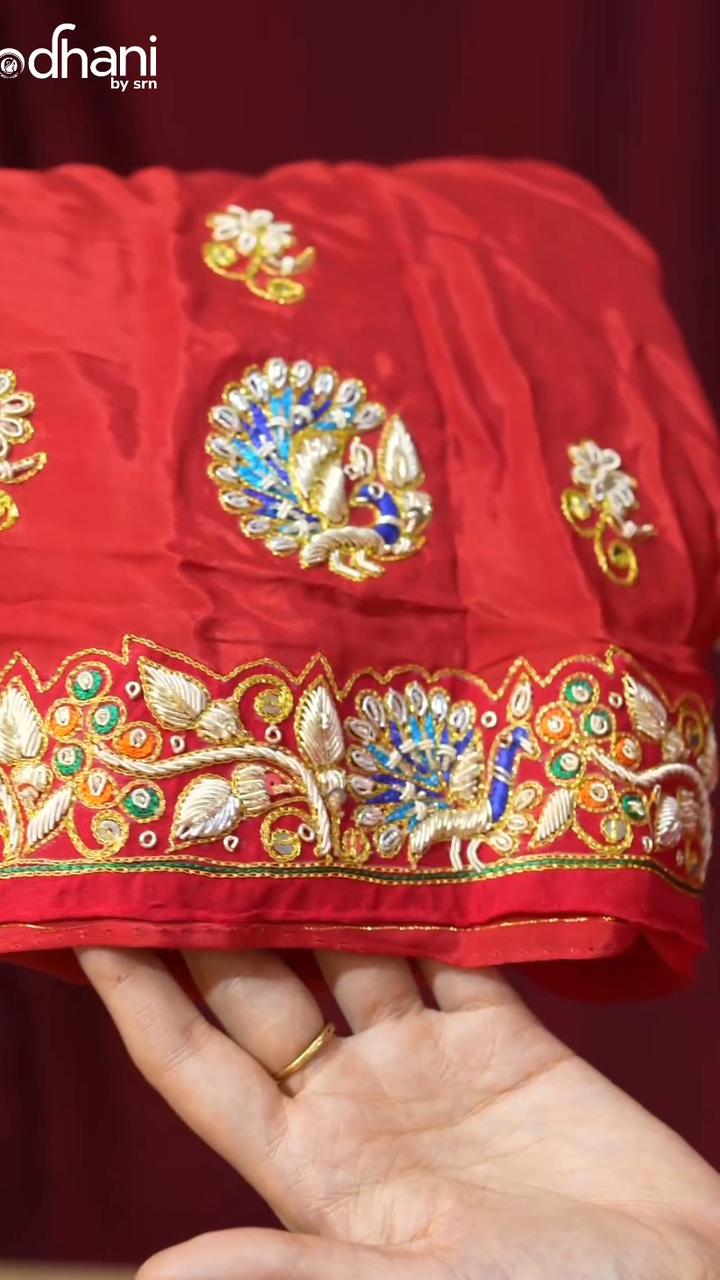 Kolkata Handwork Blouse with Elegant Zardosi Work Design