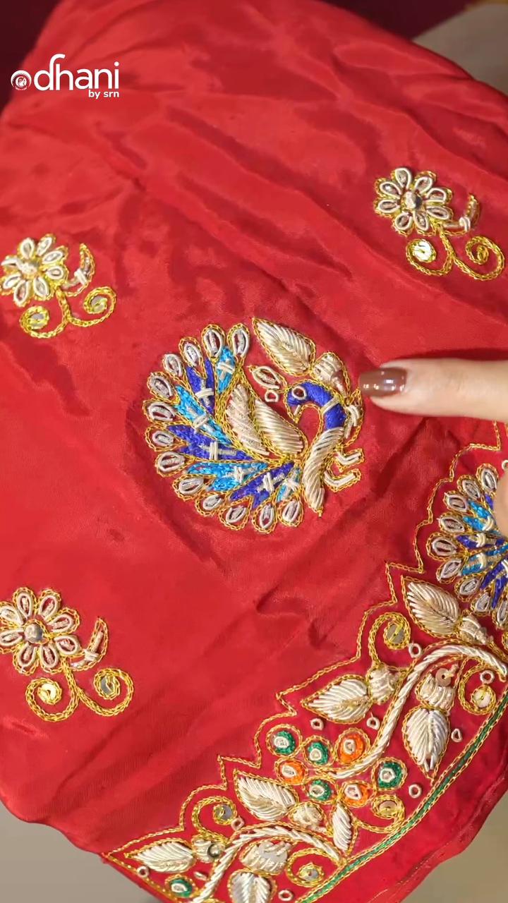 Kolkata Handwork Blouse with Elegant Zardosi Work Design