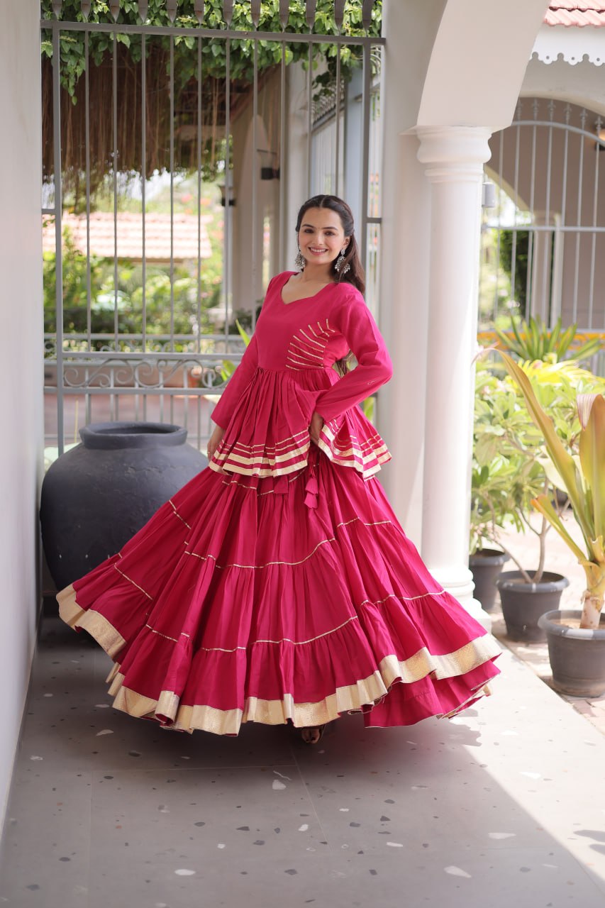 Premium Gota Patti Work Lehenga Choli for Festive & Wedding Wear