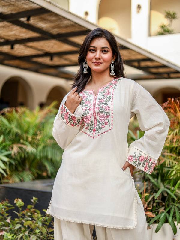 Designer Rakhi Special Khadi Cotton Co-ord Set | Ready to Wear