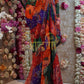 MOSS GEORGETTE RAJASTHANI PACHRANGI SAREE WITH SIROSKI BORDER & BUTA ##SR064