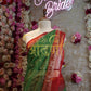 Rajwadi saree with aari-tari work on georgette fabric ##SR0162