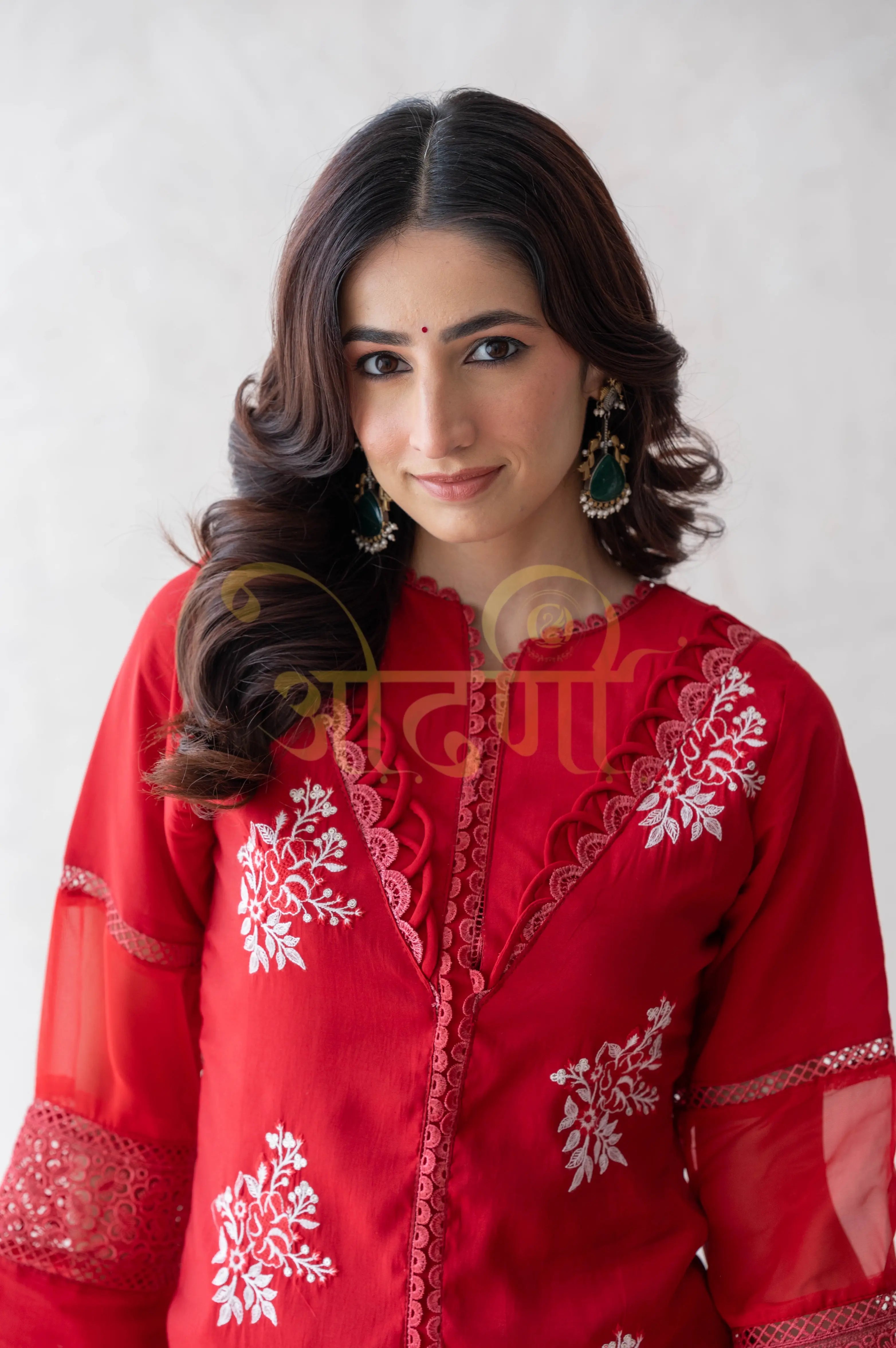 STRAIGHT FIT 3-PIECE SUIT WITH PRINTED DUPATTA
