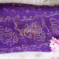 SUMMER SPECIAL BANDHANI SAREE WITH FOIL BORDER (WITHOUT BLOUSE) ##SR0175
