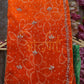 Georgette Fabric Bandhani Saree with Heavy Cutdana Handwork ##SR054