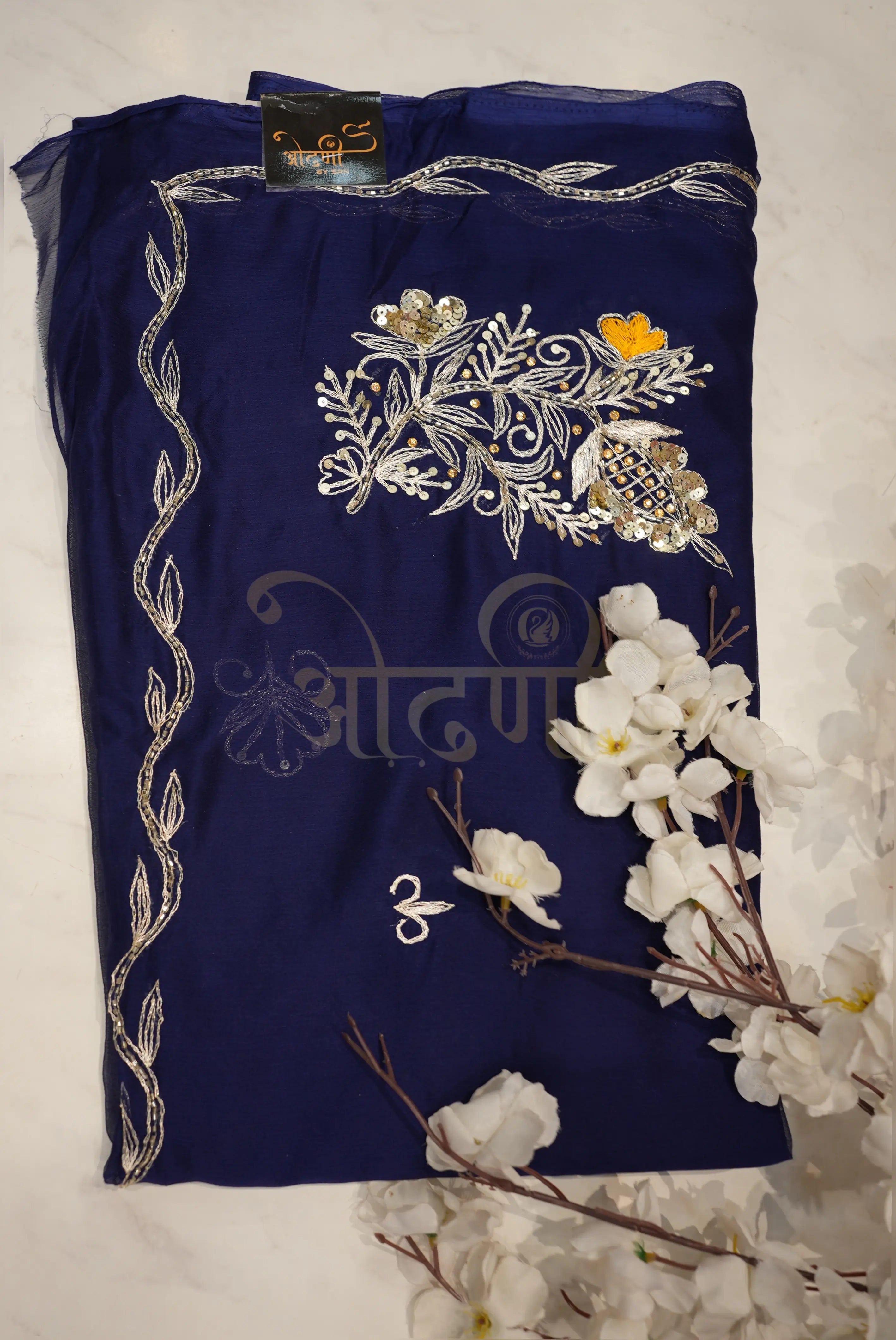Summer Special Vintage Work Chiffon Saree
