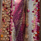RAJPUTI SAREE WITH AARI-TARI WORK IN LEHARIYA & CHUNRI PATTERN  ##SR0168