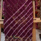 RAJPUTI SAREE WITH AARI-TARI WORK IN LEHARIYA & CHUNRI PATTERN  ##SR0168