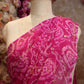 RAJPUTI BANDHANI SAREE ON CHIFFON FABRIC WITH AARI-TARI WORK (WITHOUT BLOUSE)   ##SR0171