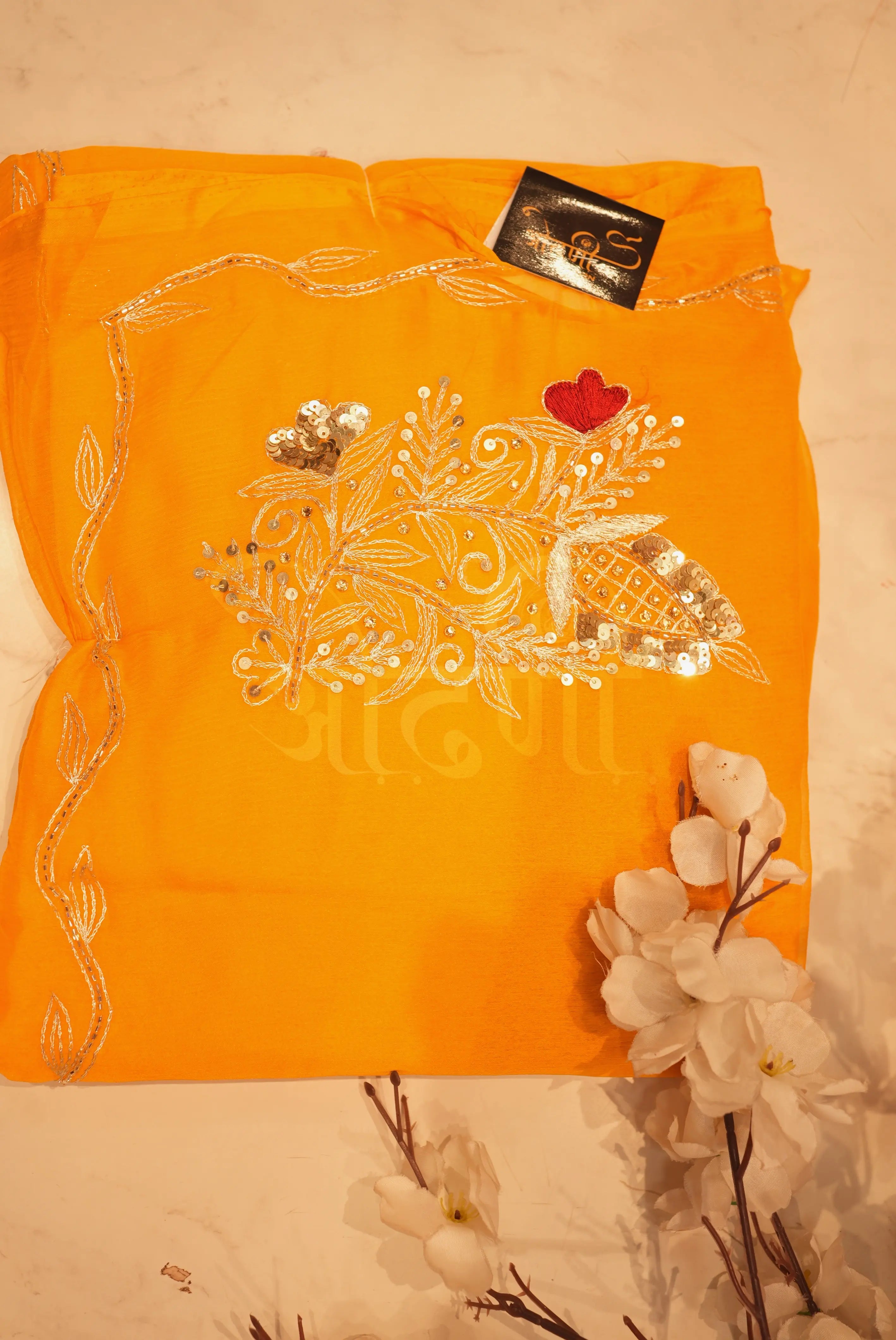 Summer Special Vintage Work Chiffon Saree