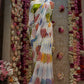 HANDWORK BANDHANI DESIGN SAREE WITH CONTRAST ZARI WEAVING BLOUSE    ##SR0174