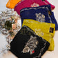 SUMMER SPECIAL VINTAGE WORK SAREE ON CHIFFON FABRIC   ##SR002