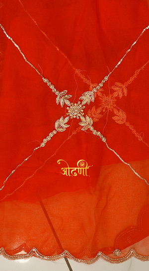 PURE CHIFFON SAREE WITH HANDWORK (WITH BLOUSE)   ##SR0291