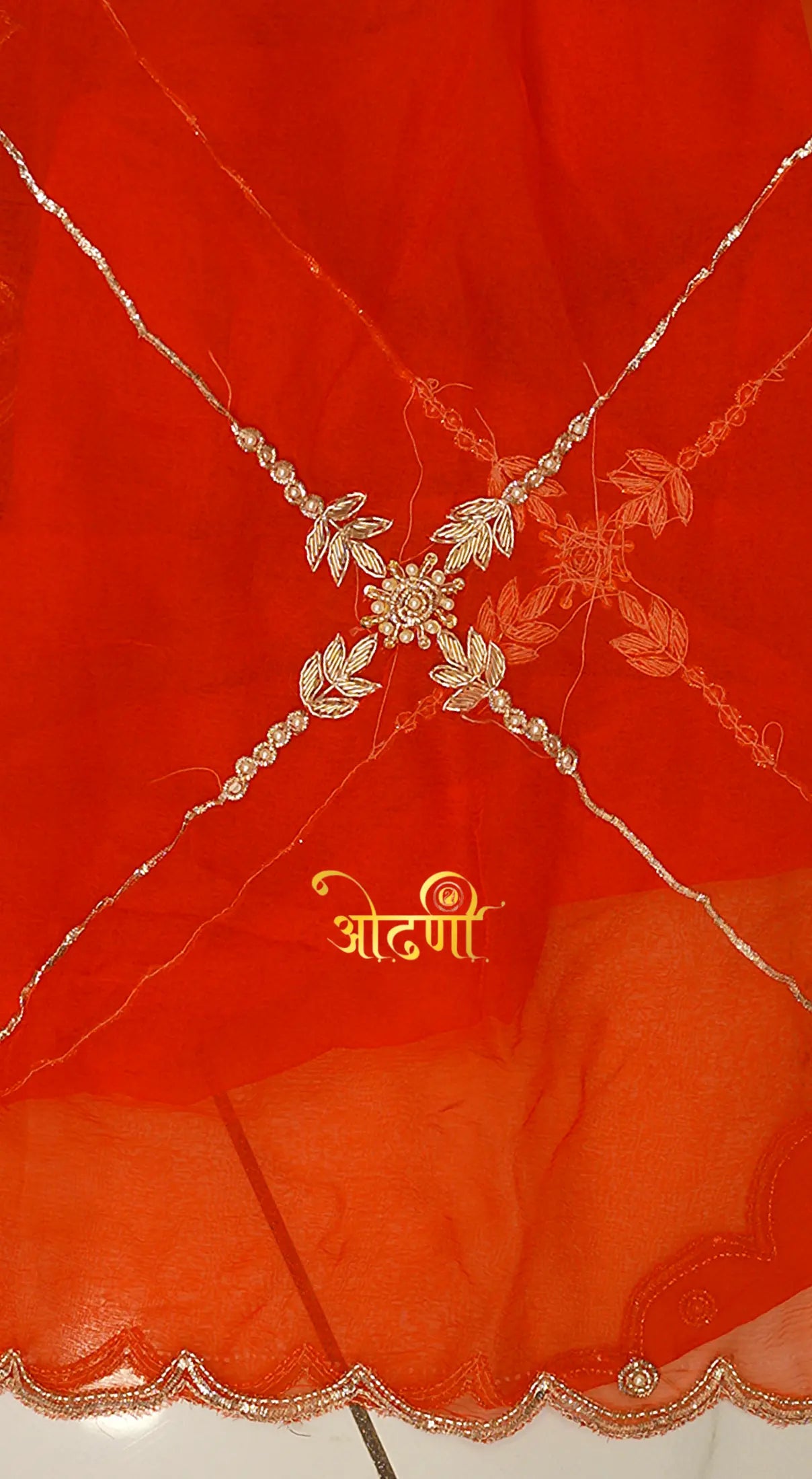 Pure Chiffon Saree with Handwork (With Blouse)
