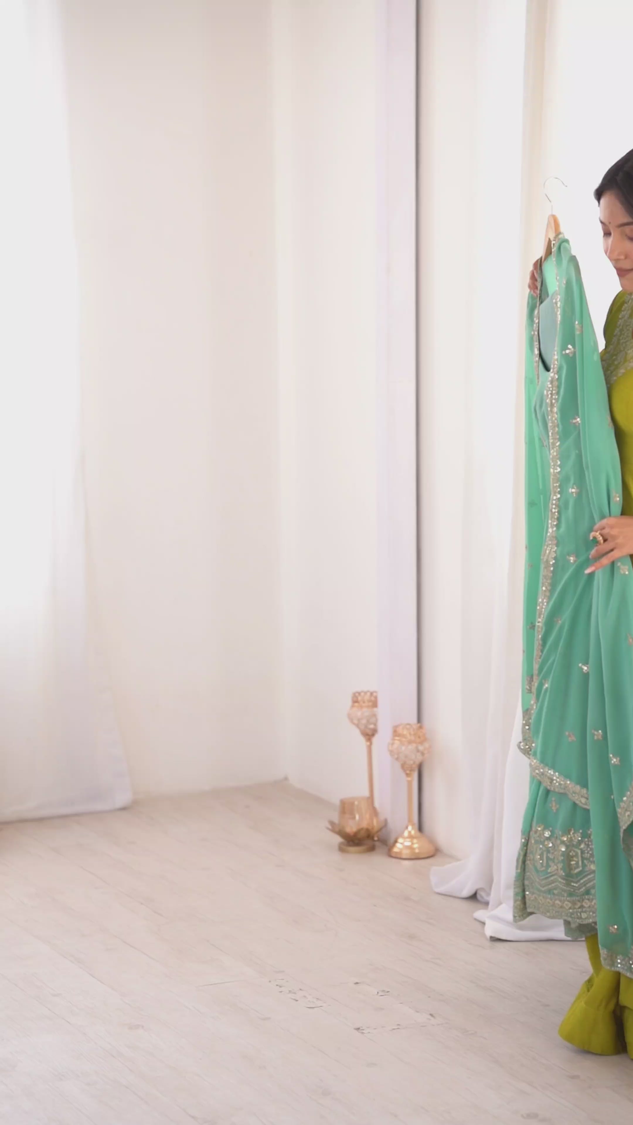 Designer Heavy Faux Georgette Anarkali Suit Set with Pant & Dupatta