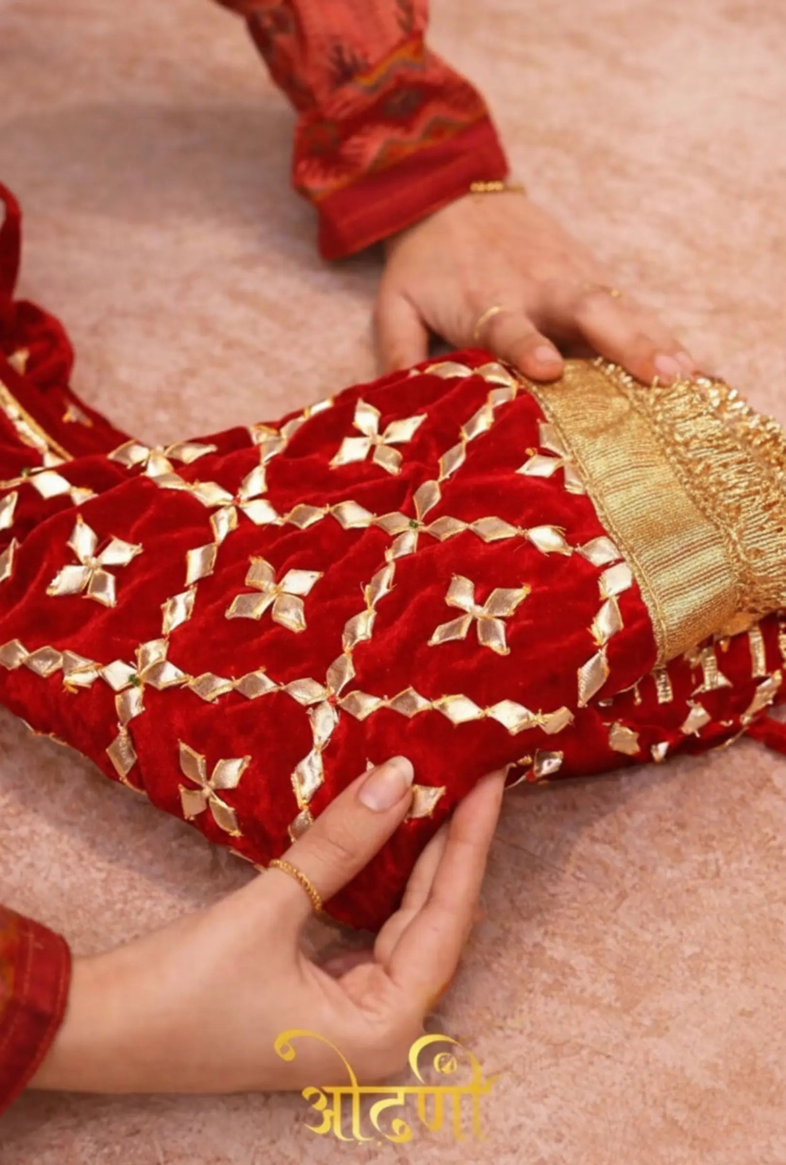 Purvi Rajasthani Aangi Blouse with Gota Patti Work (PRE-BOOKING ITEM)